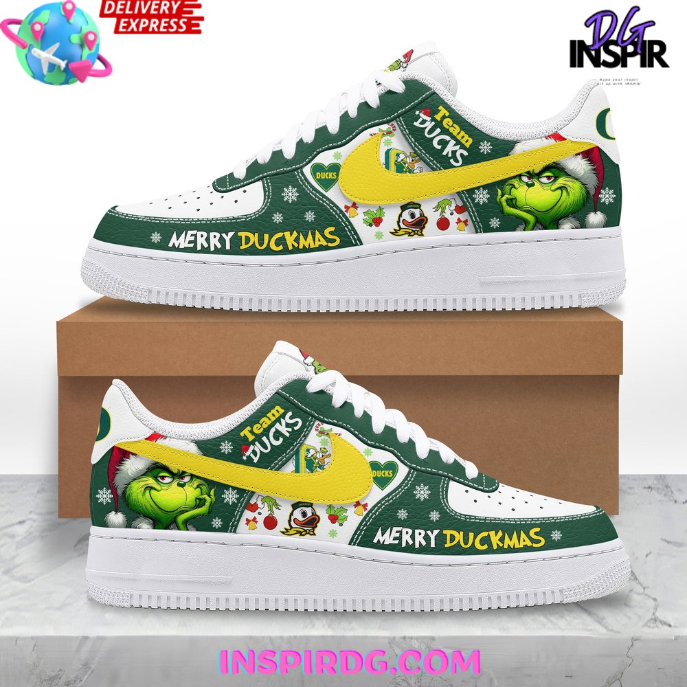 The Grinch x Oregon Ducks Limited Edition Nike Air Force 1