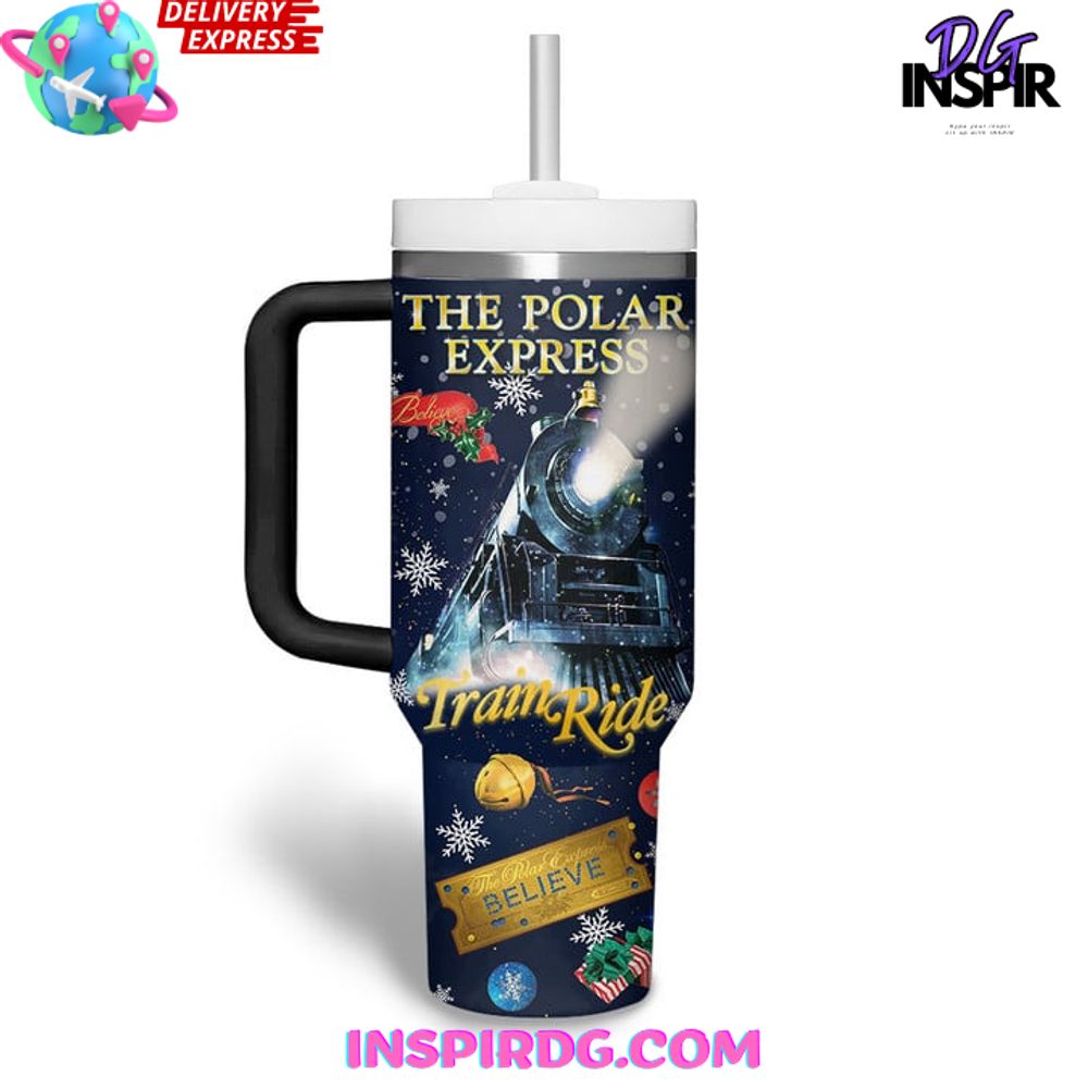 Polar Express Custom Stanley Tumbler Cup Polar Express Custom Stanley Tumbler Cup