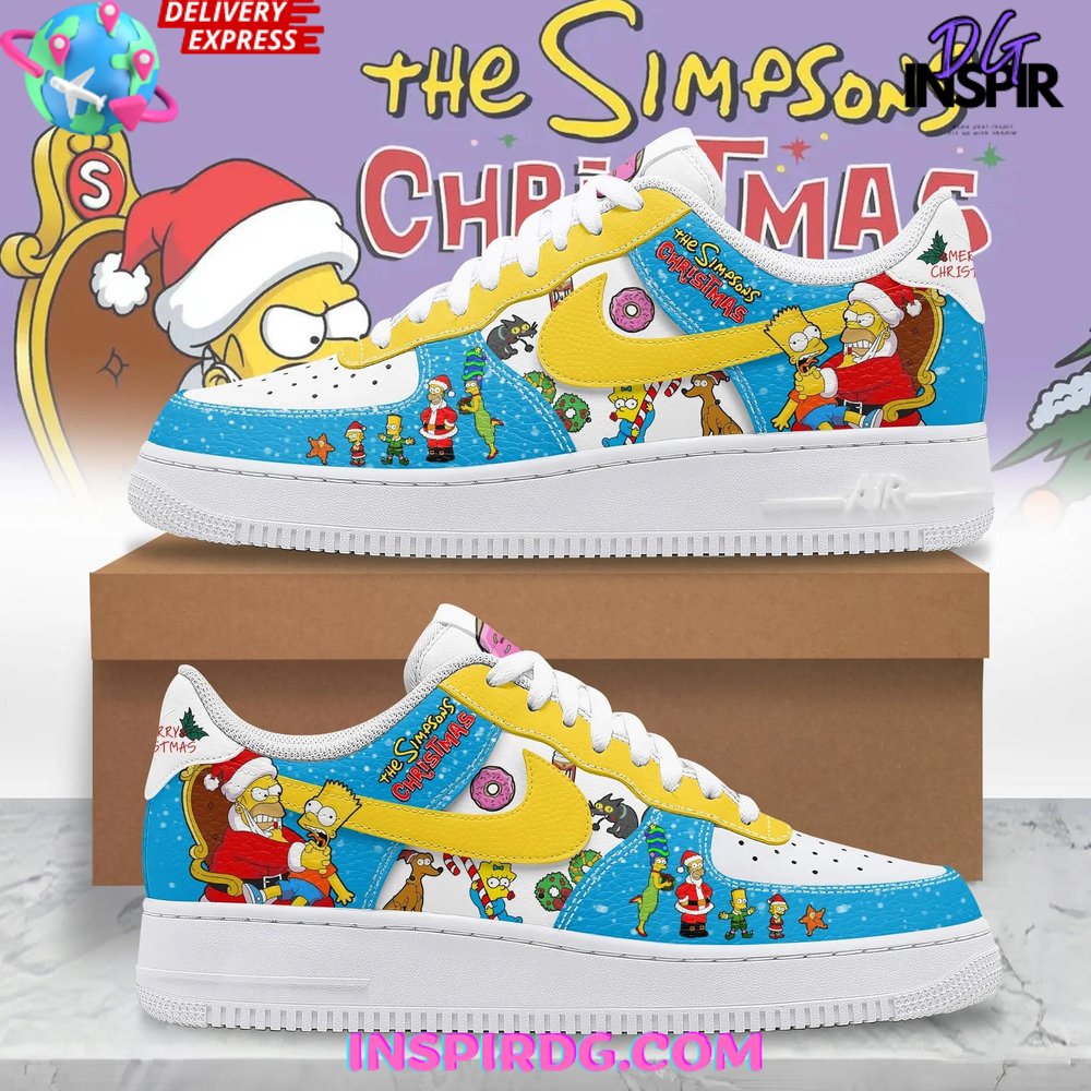 The Simpsons Christmas Limited Edition Nike Air Force 1 InspirDG