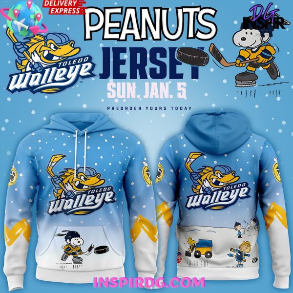 Toledo Walleye x Peanuts Limited Edition Custom Hoodie
