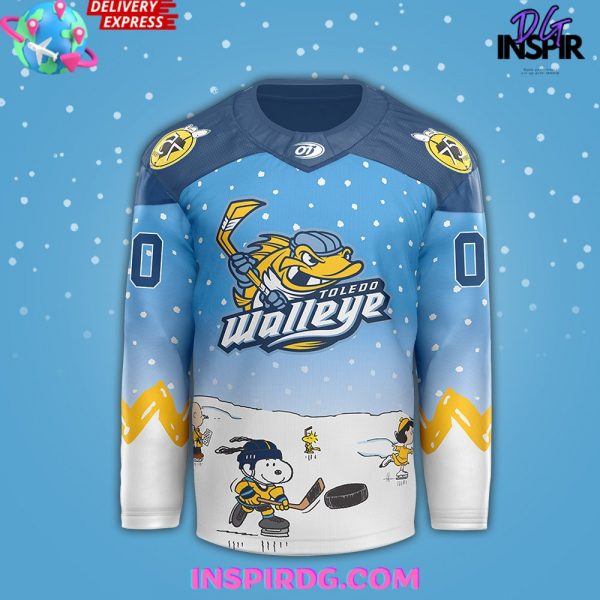 Toledo Walleye x Peanuts Limited Edition Custom Hockey Jersey