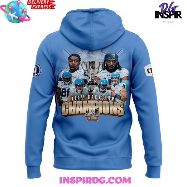 Toronto Argonauts Grey Cup Champs 2024 Blue Hoodie