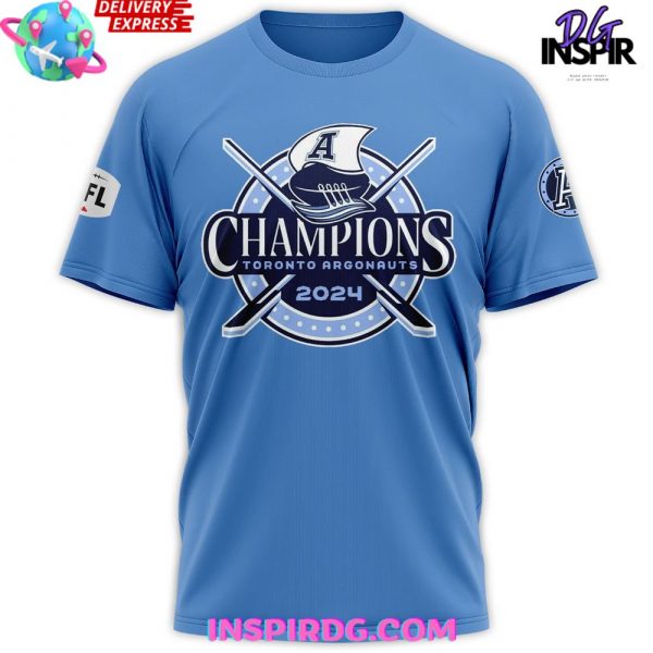 Toronto Argonauts Grey Cup Champs 2024 Blue T-Shirt
