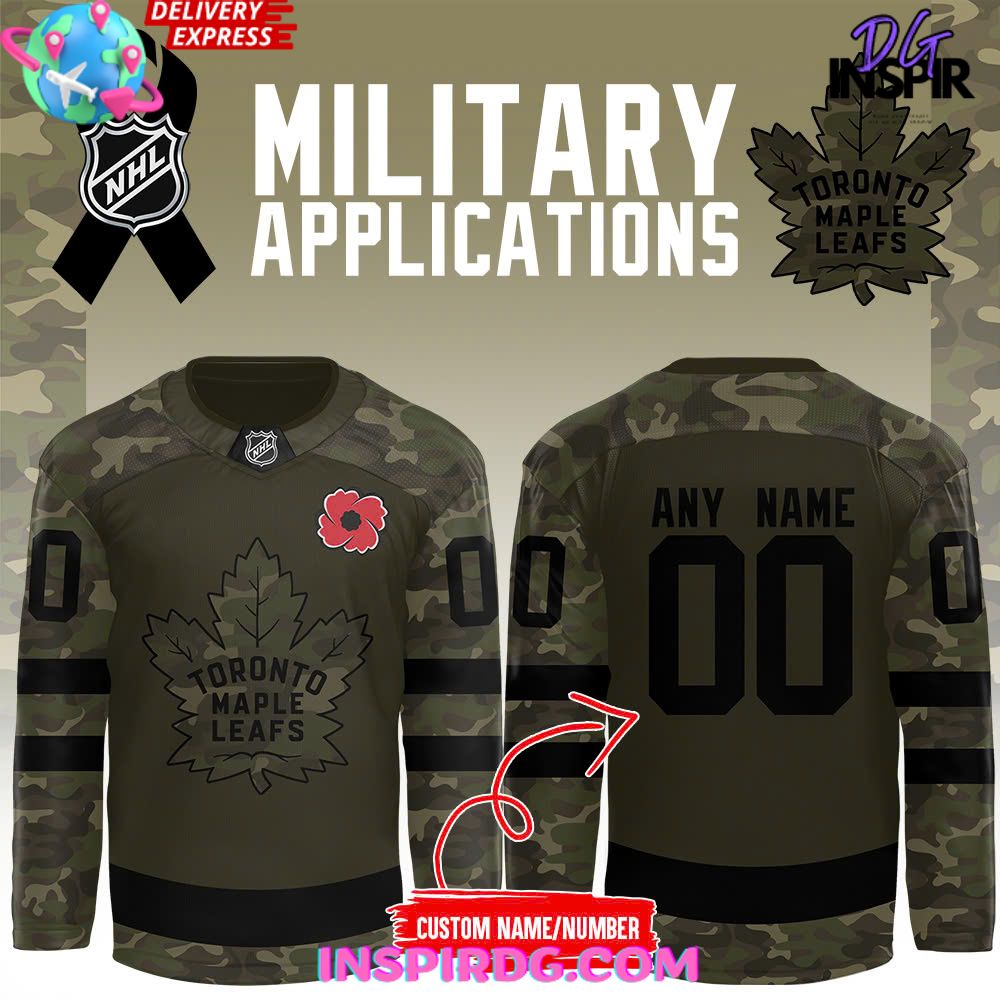 Toronto Maple Leafs Military Appreciation Night 2024 Hockey Jersey InspirDG