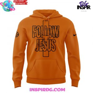 Texas Longhorns Follow Jesus Special Orange Hoodie