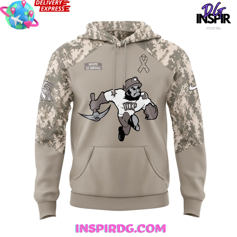 UTEP Miners Salute to Service Special Hoodie UTEP Miners Salute to Service Special Hoodie