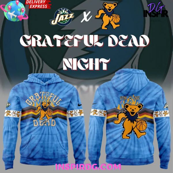 Utah Jazz Grateful Dead Night Edition Hoodie