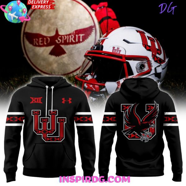 Utah Utes Red Spirit Special Black Hoodie