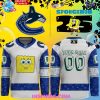 Vancouver Canucks Spongebob 25th Anniversary Special Hockey Jersey