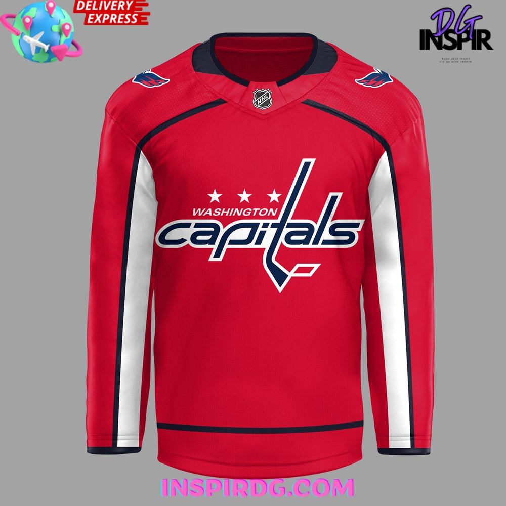 Washington Capitals 50th Anniversary Special Red Hockey Jersey InspirDG