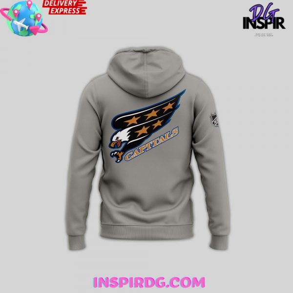 Washington Capitals Vintage Logo Special Grey Hoodie
