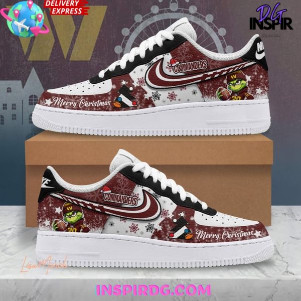Washington Commanders Merry Christmas Limited Edition Nike Air Force 1