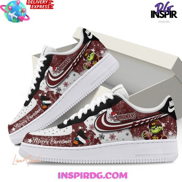Washington Commanders Merry Christmas Limited Edition Nike Air Force 1