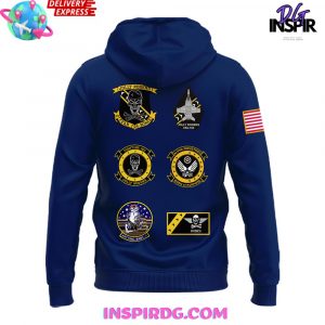 Navy Midshipmen Jolly Rogers Fear The Bones Special Blue Hoodie