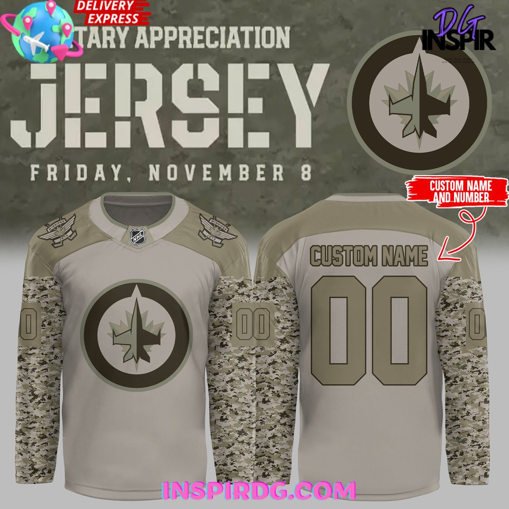 Winnipeg Jets Military Appreciation 2024 Hockey Jersey InspirDG