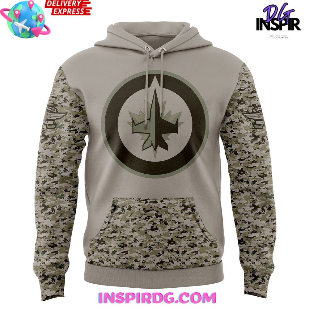 Winnipeg Jets Military Appreciation 2024 Hoodie InspirDG