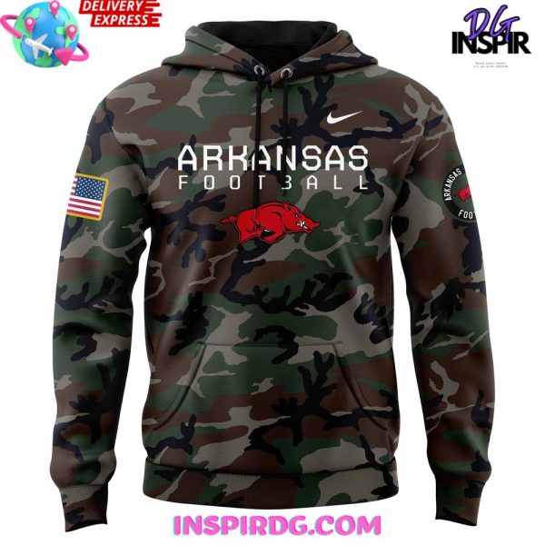 Arkansas Razorback Honoring Our Troops Special Camo Hoodie