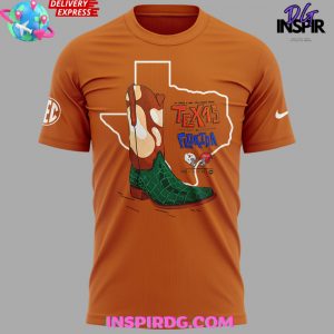 Texas Longhorns Collab Florida Gators Limited Orange T-Shirt