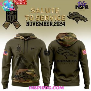 Denver Broncos Salute to Service 2024 Camo Hoodie InspirDG