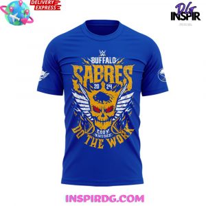 Buffalo Sabres x Cody Rhodes 2024 Blue TShirt