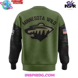 Minnesota Wild Military Apreciation Night Edition Camo Sweatshirt