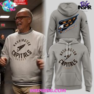 Washington Capitals Vintage Logo Special Grey Hoodie
