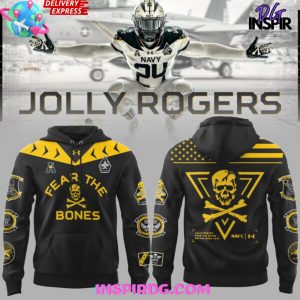 Navy Midshipmen NCAA Jolly Jogger Special Black Hoodie