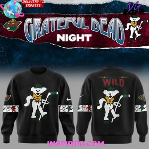 Minnesota Wild x Grateful Dead Night Special Edition Black Sweatshirt