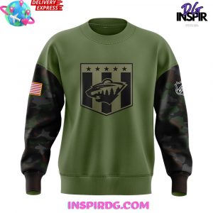 Minnesota Wild Military Appreciation Night Edition Camo Sweatshirt