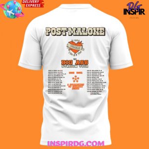Post Malone Jelly Roll Big Ass Stadium Tour White TShirt