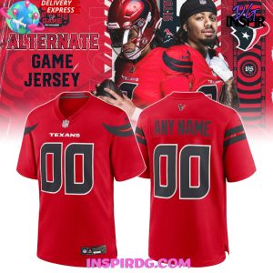 Texas Houston Battle Red Alternate Game 2024 Football Jersey