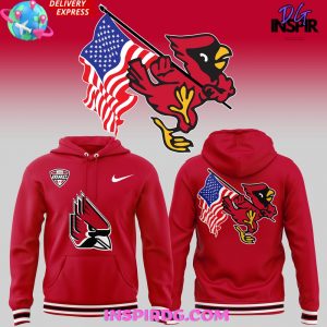 Ball State Football American Patriotic Special White Hoodie