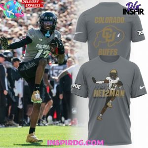 Colorado Buffaloes Travis Hunter HE12MAN Special Grey T-Shirt