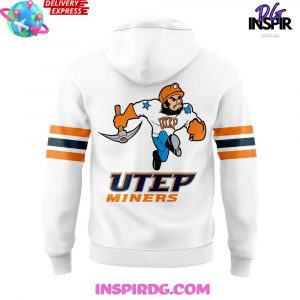 UTEP Miners Football Uniform White Hoodie