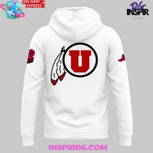 Utah Utes Football Family Forever Special White Hoodie