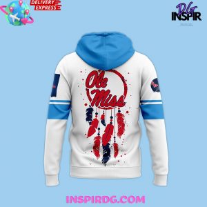 Ole Miss Rebels 2024 Native American Special White Hoodie