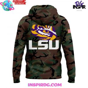 LSU Tigers Military Appreciation 2024 Camo Hoodie InspirDG