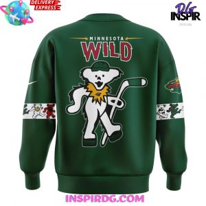 Minnesota Wild x Grateful Dead Night Special Edition Green Sweatshirt