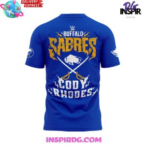 Buffalo Sabres x Cody Rhodes 2024 Blue TShirt