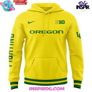 Oregon Women’s Basketball BIG 10 Fighting Spirit Gold Hoodie