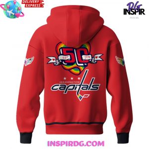Washington Capitals 50th Anniversary Pride Edition Hoodie