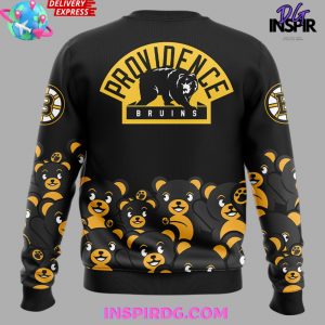 Providence Bruins Teddy Bear Black Sweatshirt