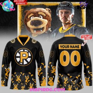 Providence Bruins Teddy Bear Black Sweatshirt