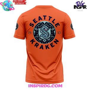 Seattle Kraken Indigenous Peoples Night 202425 Orange TShirt