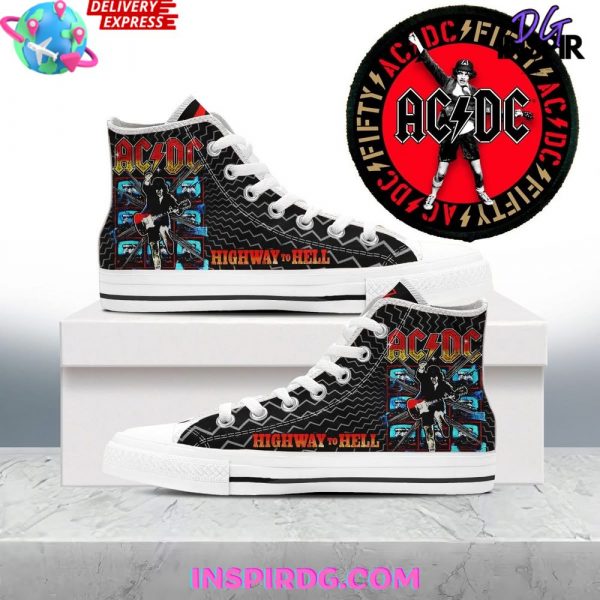 AC/DC Highway to Hell Limited Edition High Top Canvas Shoes