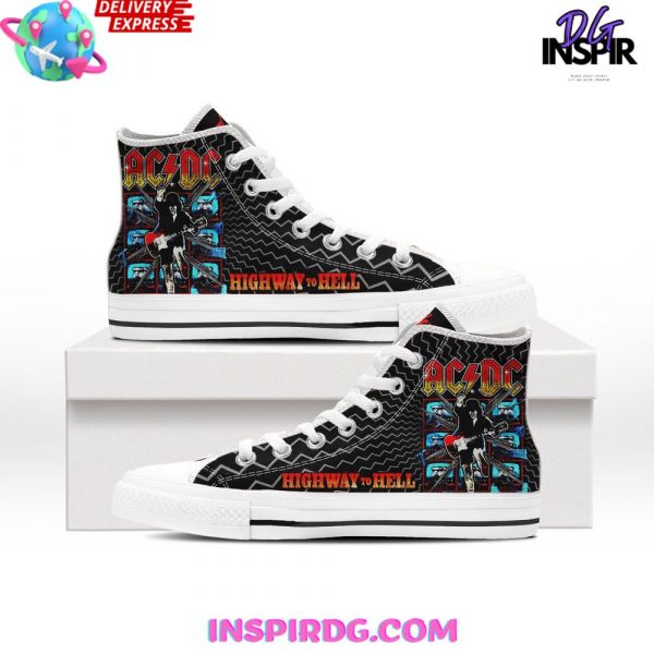 AC/DC Highway to Hell Limited Edition High Top Canvas Shoes