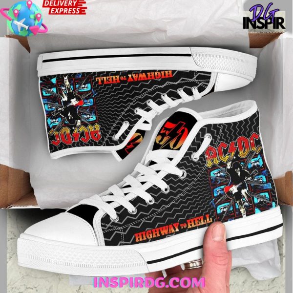 AC/DC Highway to Hell Limited Edition High Top Canvas Shoes