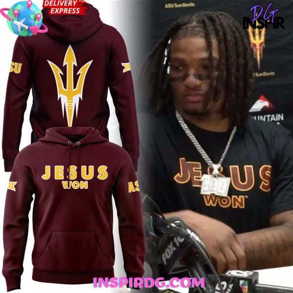 Arizona State Sun Devils Jesus Won Special Red Hoodie
