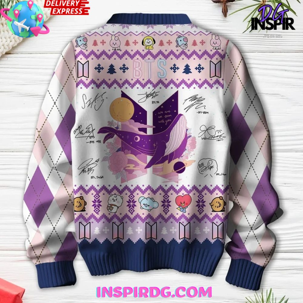 BTS Bangtan Army Forever Holiday Sweater BTS Bangtan Army Forever Holiday Sweater