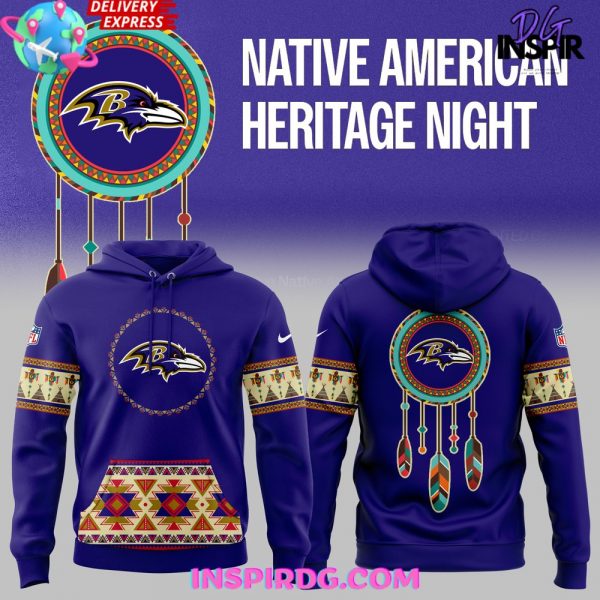 Baltimore Ravens Native American Heritage 2024 Hoodie